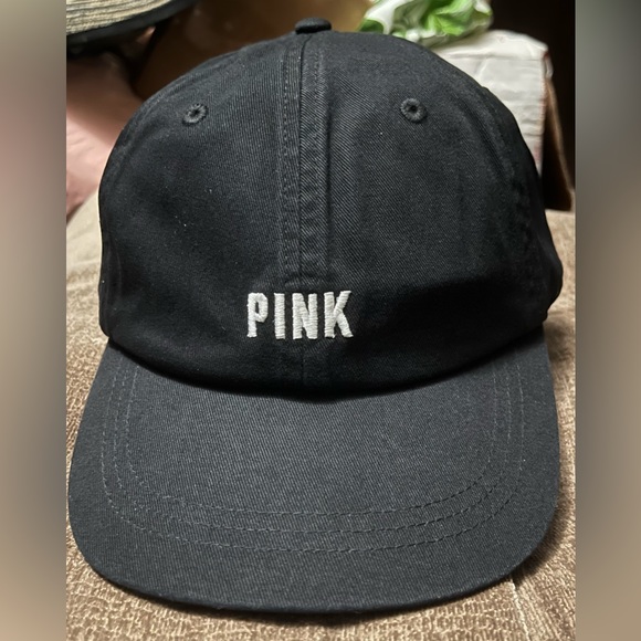 NWT Victoria Secret Baseball Hat Black Color with White Embroidered Letters PINK - Picture 5 of 7